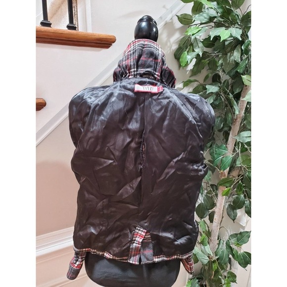 Titi Women's Gray Check Wool Long Sleeve Buttons Front Casual Jacket Size Small - Picture 8 of 12